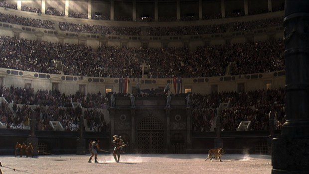Empire TV broadcasts live gladiator tournament during Saturnalia amidst protests